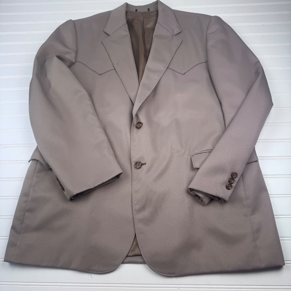 Circle S Dallas Texas Blazer Men's 48L Brown Western ranch Cowboy
